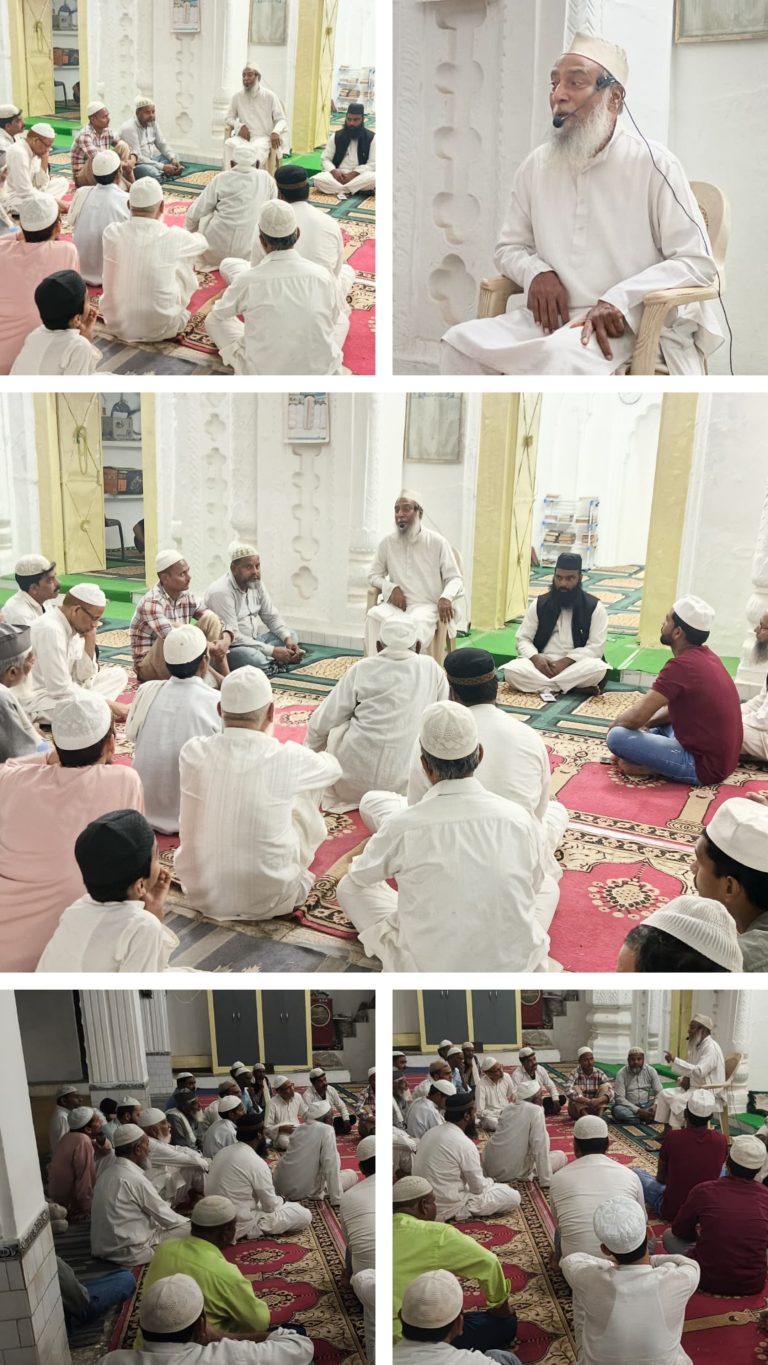 शहादत यौमे अली रज़ि. के मौके पर बड़ी मस्जिद फतेहपुर में जलसा आयोजित