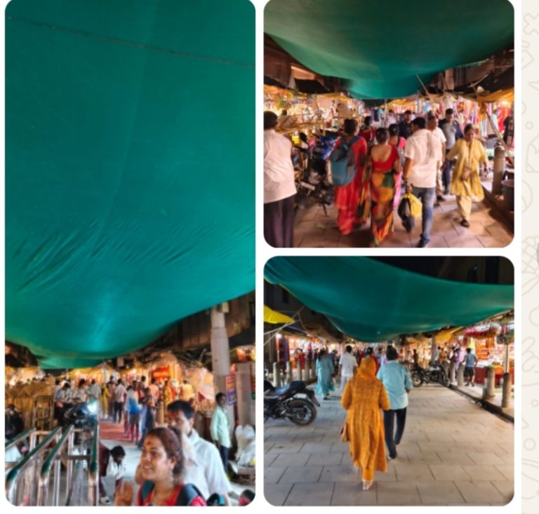कमिश्नर की संवेदशीलता से विंध्याचल में न्यू वीआईपी पर की गई छाए की व्यवस्था
