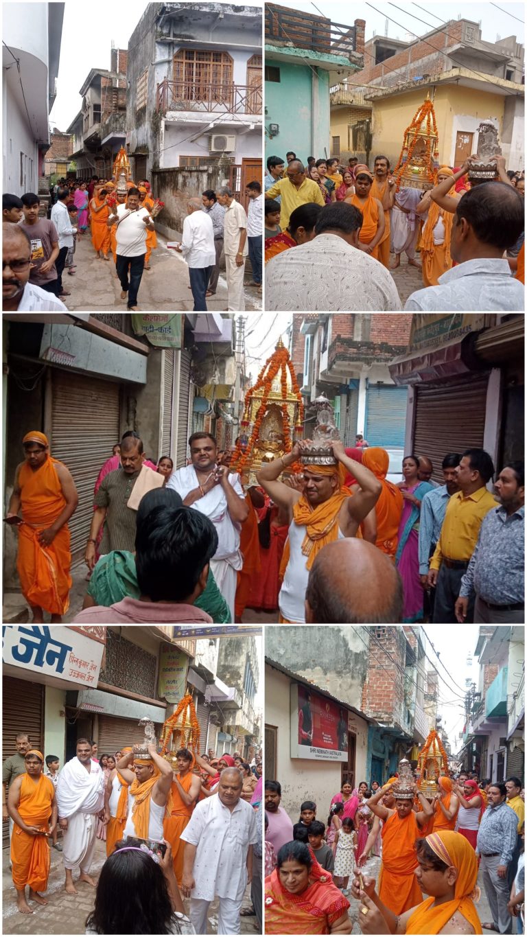 फतेहपुर में भव्य पालकी यात्रा के साथ विराजमान हुईं स्फटिक की दो दिव्य जिन प्रतिमाएं/वैदिक-विधान एवं जैन परंपरा के अनुसार हुआ मंगल प्रतिष्ठापन